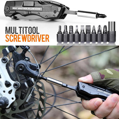 Brother in Law Gifts, Multitool Knife, Gifts for Brother in law, Christmas Practical Gift, Brother’s Birthday Presents, Brother-in-law Gift for Camping, Hiking, Fishing, 20 in 1 Multitool