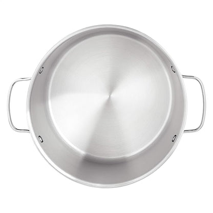 Amazon Basics Stainless Steel Stock Pot with Lid, 8 Quart, Even Heating, Easy to Clean, Silver