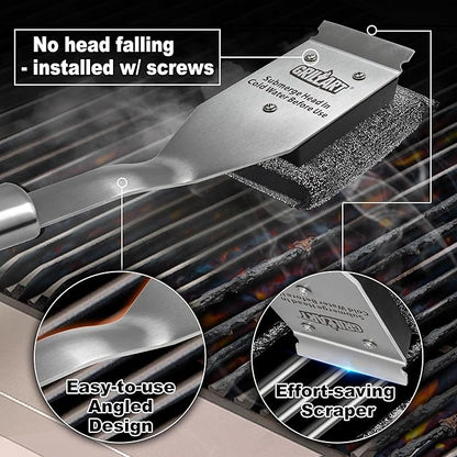 GRILLART Grill Brush Brsitle Free Replacement Head - 1PCS