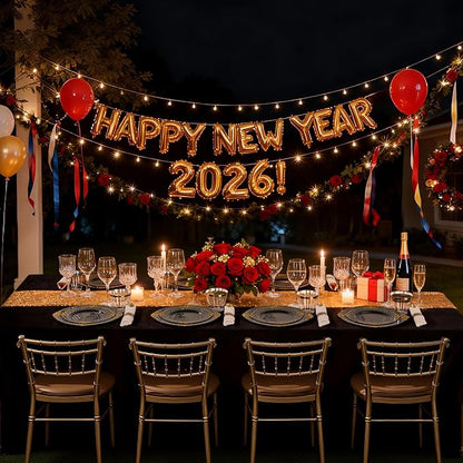 Nervure 350PCS Black Plastic Plates - Black Plastic Dinnerware Sets for 50 Guests - 100 Disposable Plates, 150 Gold Silverware, 50 Cups, 50 Napkins for Wedding & Party & Halloween