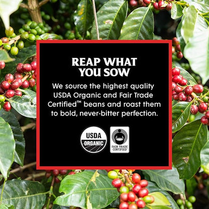 Death Wish Coffee - Single Serve Pods - Dark Roast Coffee Pods - Made with USDA Certified Organic Beans (Dark Roast, 100 Count (Pack of 1))