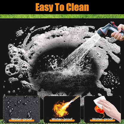 Extra Large Grill Mat 90x48 Inches – Fireproof, Waterproof & Oil-Proof Deck and Patio Protector for Outdoor BBQ