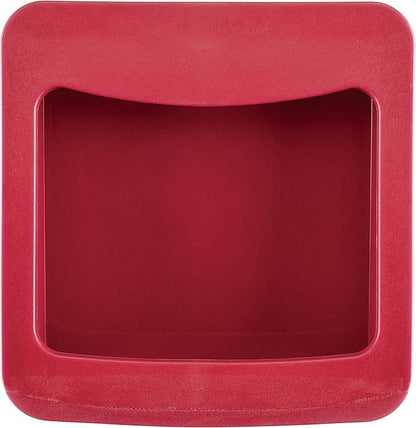 Rachael Ray Tools and Gadgets Stainless Steel Box Grater for Vegetables, Chocolate, Hard Cheeses, and more, Red(9.43 x 8.84 x 8.06 inches)