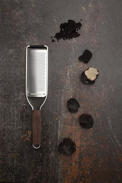 Microplane Master Series Wood Handle Stainless Steel Frame Fine Blade Cheese Grater