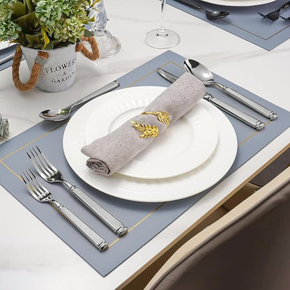 20-Piece 18/10 Stainless Steel Forged Flatware Set Heavy Duty Silverware for 4, Thick Handle, Ideal for Gift