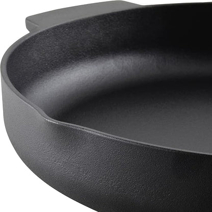 KitchenAid 48395 Seasoned Cast Iron Frying Pan/Skillet, 12 Inch - Black