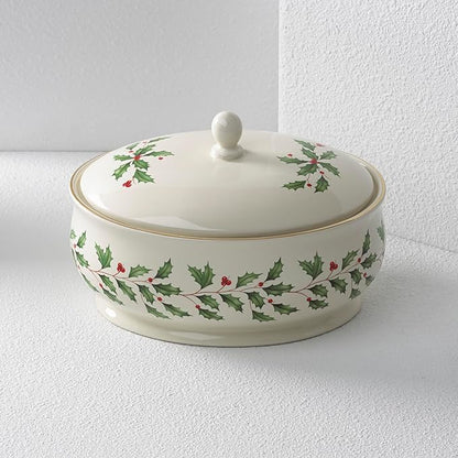Lenox 863646 Holiday Covered Dish, Christmas Theme