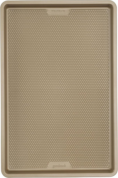 GoodCook BestBake Nonstick Textured Carbon Steel Cookie Sheet, 11" x 17", Large Baking Sheet, Even Heating, Scratch-Resistant, Non-Toxic, Durable, Ideal for Baking and Sheet Pan Dinners