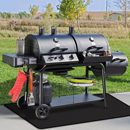 100x39 inches Extra-Large Under Grill Mats for Outdoor Grill, Double-Sided Fireproof Multi-Grill Protective Mat, Oilproof Waterproof BBQ Fire Pit Fireplace Mat
