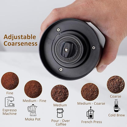 Pour Over Coffee Dripper Set, Hand Drip Coffee Maker Set, All in One Pour Over Kit with Electric Grinder, Coffee Dripper Set, Ideal for Anniversary Birthday Gift