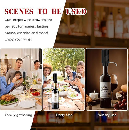 Electric Wine Aerator Pourer with USB Rechargeable, Automatic Wine Bottle Dispenser Machine and Multi-Smart Wine Decanter, Perfect Wine Gifts for Wine Lovers