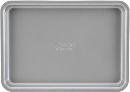 Anolon Gourmet Nonstick Bakeware Set with Nonstick Cookie Sheets / Baking Sheets - 3 Piece, Graphite Gray