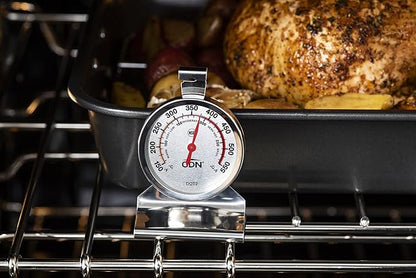 CDN Oven Thermometer ProAccurate®, Easy-to-Read 2"" Dial, Stainless Steel Housing, Temperature Zones, Stand or Hang, Monitor Oven Temperatures, NSF Certified - DOT2