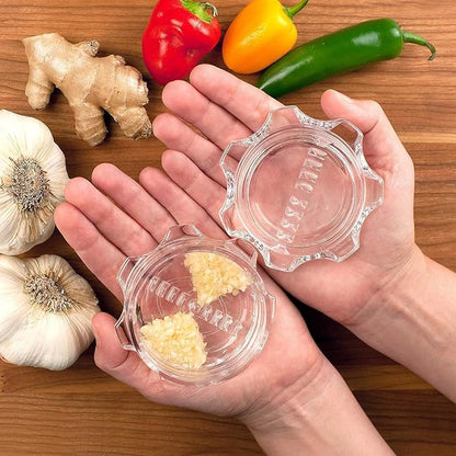 Angel’s Peel Lounge Grlic Mincer Manual Garlic for Quick Meal Preparation - Kitchen Tools for Mincing Grlic, Ginger, Herbs, Nuts (Clear Color)