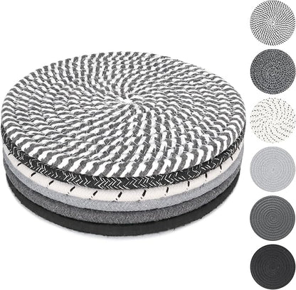 8 Inch Trivets for Hot Dishes, Hot Pots and Pans, Thick Heat Resistant Large Coaster for Kitchen, Hot Pads, Kitchen Essentials, Kitchen Decor for Table & Countertop, 6 Pcs