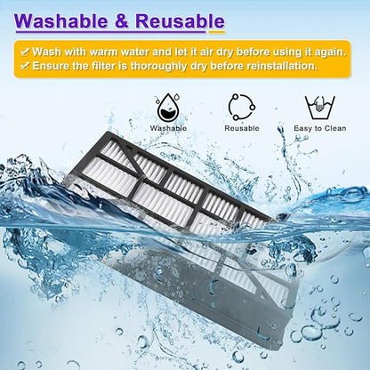 3 Pack EF-12 HEPA Filter Replacement for Kenmore 62731, 52731, 81615, 81614, BC4026 Canister Vacuum Cleaner, 600 Series Exhaust Filter for Kenmore canister vacuum filter, Compare To Part# 591021101