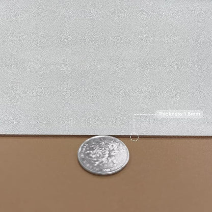 Leather Table Cover,1.8mm Thick,24x60 Inch Desk Cover,Large Desk Mat,Table Protector,Table Cover Protector,Desk Protector,Table Pad,(Khaki+Silvery,24x60)