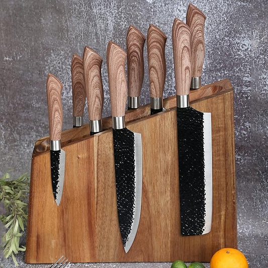 Magnetic Knife Block,12-16 Knives Holder with Powerful Magnets,Knife Board Knife Strip Rack with Strong Magnet