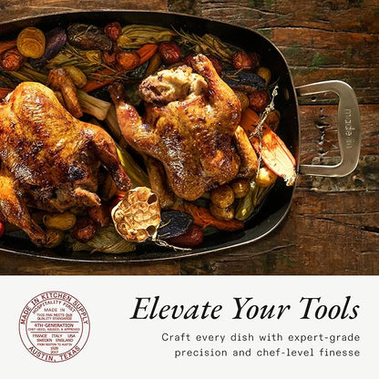 Made In Cookware - Stainless Clad Roasting Pan - 3-Ply Stainless Clad - Professional Cookware - Crafted in Thailand