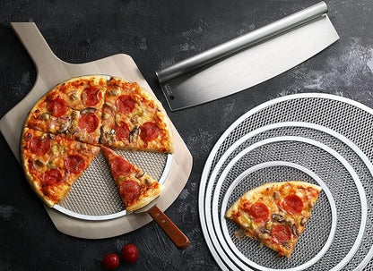 New Star Foodservice 43341 18/8 Stainless Steel Pizza Cutter, 13.75" x 4" Inch, Silver