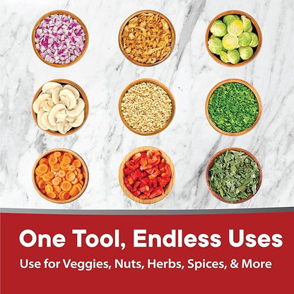 Original Slap Chop Slicer with Stainless Steel Blades & Cheese Graty | Manual Food Chopper & Twist Grater for Cheese, Vegetables, Salad Toppings, & More | Lightweight & Easy to Clean