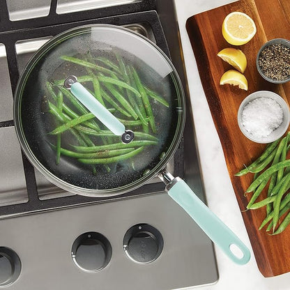 Rachael Ray Create Delicious Deep Hard Anodized Nonstick Frying Pan / Fry Pan / Hard Anodized Skillet - 10.25 Inch, Gray