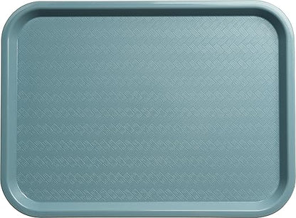 Carlisle FoodService Products Cafe Plastic Fast Food Tray, 12" x 16", Slate, (Pack of 24)