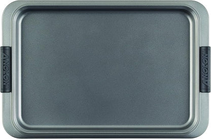 Anolon Advanced Nonstick Bakeware with Grips, Nonstick Cookie Sheet / Baking Sheet - 11 Inch x 17 Inch, Gray