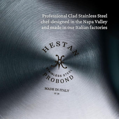Hestan ProBond Forged TITUM - Professional Clad Stainless Steel, Nonstick, Frying Pan Set (8.5'' & 11''), Induction Compatible, Made without PFOAs