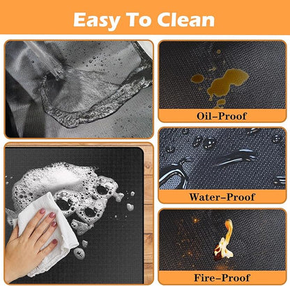 65X48in Grill Mats for Outdoor Grill,Fits Most Grills, Smokers, Griddles and Outdoor Charcoal, Flat Top,Deck and Patio Protector