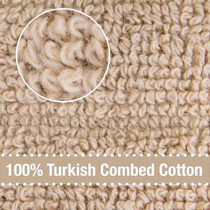 All-Clad Solid Kitchen Towels: Highly Absorbent, Super Soft Long Lasting - 100% Cotton, 17"x30" Tea Towels for Cleaning & Drying Dishes, Pans, Glassware, or Countertops, (2-Pack), Cappuccino
