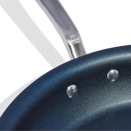 Made In Cookware - 12" Non Stick Frying Pan (Harbour Blue) - 5 Ply Stainless Clad Nonstick - Professional Cookware - Induction Compatible