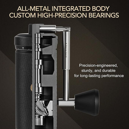 TIMEMORE Chestnut S3 Coffee Grinder with External Point to Point Precision Digital Adjustment, Stainless Steel S2C890 Burr, 30g Capacity, Suitable for Travel/Camping.(S3 Black)