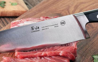 Cangshan V2 Series 59526 German Steel Forged Chef Knife, 8-Inch