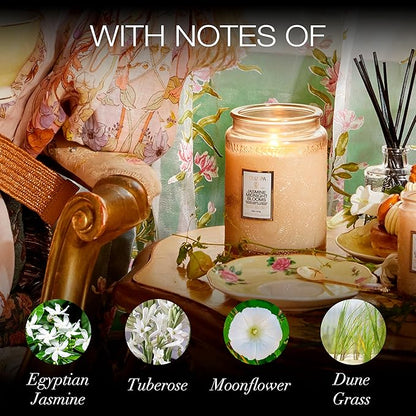 Japonica Collection Large - Jasmine Midnight Blooms by Voluspa for Unisex - 18 oz Candle