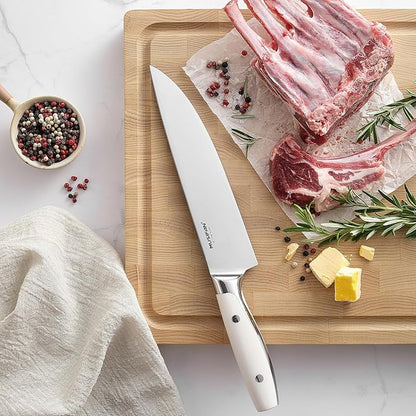 3-Piece Chef Knife Set, Professional Ultra Sharp Kitchen Knives For Cooking High Carbon Stainless Steel, With Ergonomic Handle Design (three)