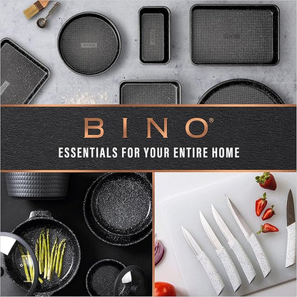 BINO Stainless Steel Rasp-Style Grater | Parmesan Grater | Zester Tool | Kitchen Handheld Graters | Culinary Tools | Lemon & Orange Zester | Spice Grater | Cooking & Baking Utensils & Accessories