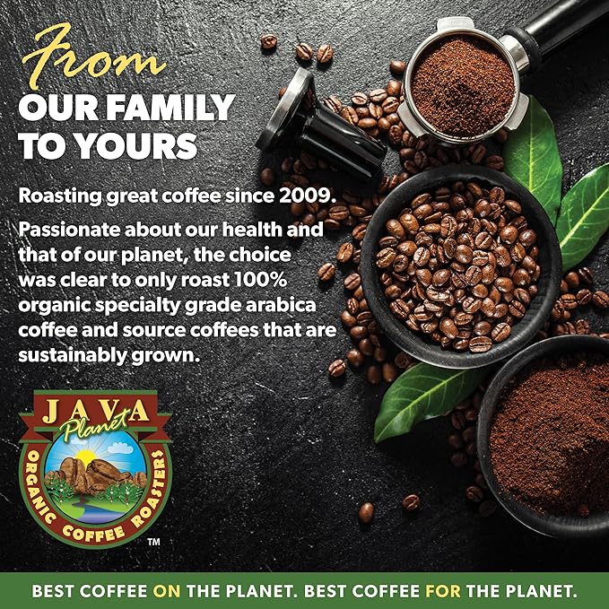Low Acid Organic Coffee – Whole Bean, Mold-Free & Stomach Friendly by Java Planet, Papua New Guinea Single Origin Coffee, Dark Roast, Smooth Full Flavored, 1LB Bag
