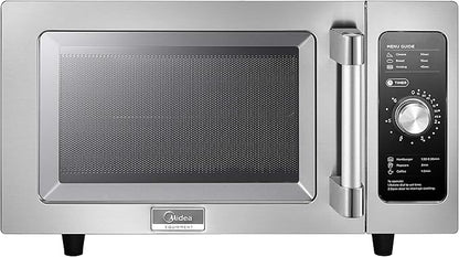 Midea Equipment 1025F0A Countertop Commercial Microwave Oven with Dial, 1000W, Stainless Steel.9 CuFt