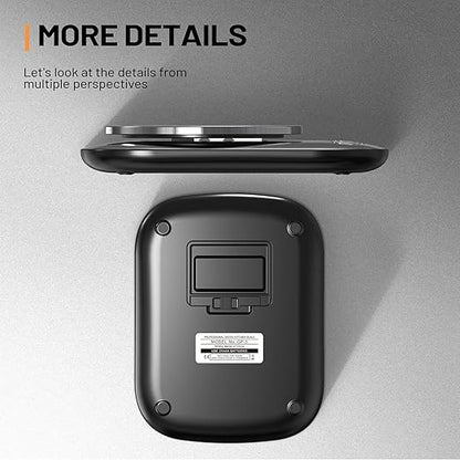 Food Kitchen Scale Digital Weight Grams and Oz with IPX6 Waterproof，Professional Stainless Steel Digital Kitchen Food Scale 11lb/0.01oz with Bowl for Weight Loss Dieting Baking Cooking
