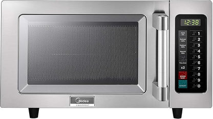 Midea Equipment 1025F1A Countertop Commercial Microwave Oven with Touch Control, 1000W, Stainless Steel.9 CuFt