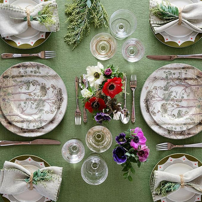 Spode Kit Kemp 11" Tall Trees Dinner Plate | Enchanted Forest Design | Stylish Table Setting | Porcelain | Dishwasher and Microwave Safe | Ideal for Pasta, Meat, Vegetables | Home & Gathering Use