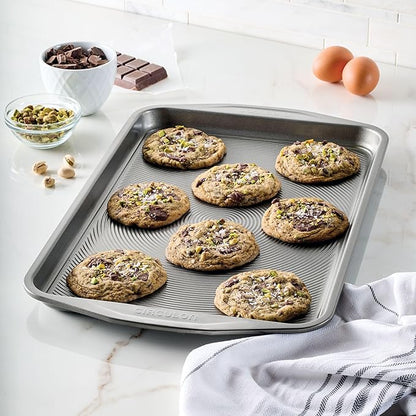 Circulon Nonstick Bakeware, Nonstick Cookie Sheet/Baking Sheet - 11 Inch x 17 Inch, Dark Gray (Pack of 2)
