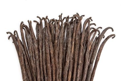10 Vanilla Beans - Whole Extract Grade B Pods for Baking, Homemade Extract, Brewing, Coffee, Cooking - Tahitian