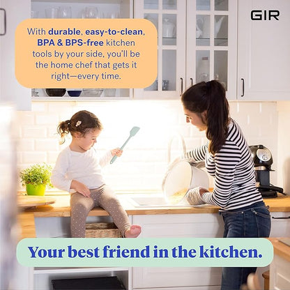 GIR: Get It Right 3-Piece Ultimate Silicone Kitchen Utensils Set - Spatula, Flip & Spoonula - Non toxic Cooking Utensils for Nonstick Cookware, Cooking and Baking - Mint