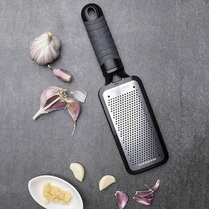 Microplane Home Series Fine Cheese Grater - Surgical Stainless Steel for Fine Grating (Black)