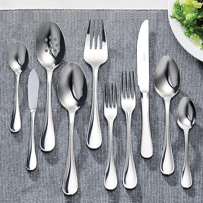 Tramontina 45 Piece Silverware Set - Firenze Utensils Set